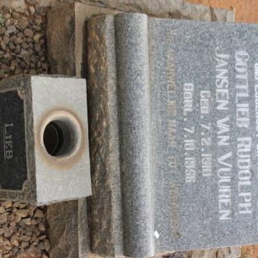 VUUREN Gottlieb Rudolph, Jansen van 1910-1956