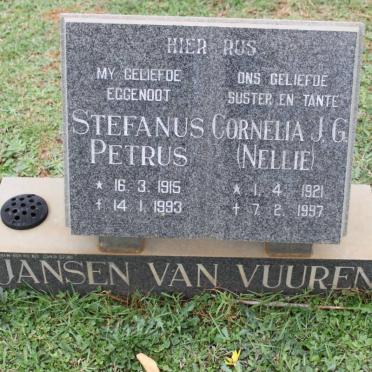 VUUREN Stefanus Petrus, Janse van 1915-1993 &amp; Cornelia J.G.1921-1997