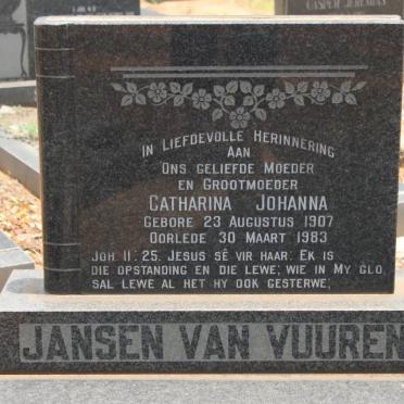 VUUREN Catharina Johanna, Jansen van 1907-1983