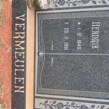 VERMEULEN Hendrik 1940-1991
