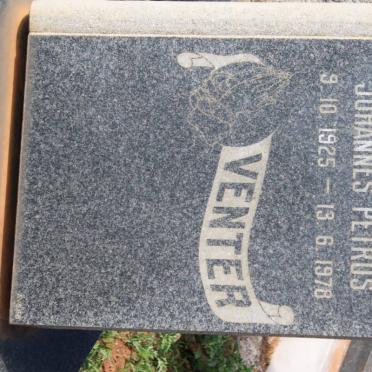 VENTER Johannes Petrus 1925-1978