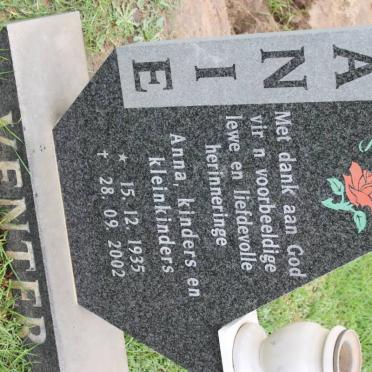 VENTER Manie 1935-2002