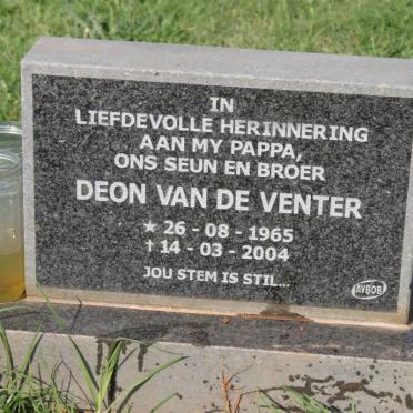 VENTER Deon, van de 1965-2004