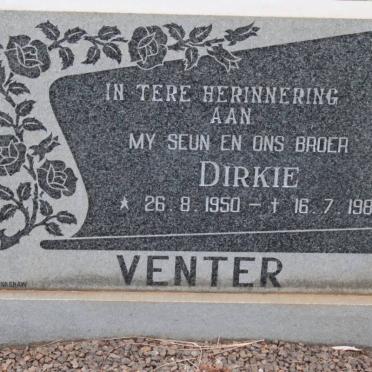 VENTER Dirkie 1950-1988