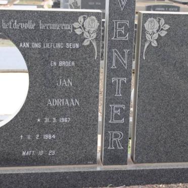 VENTER Jan Adriaan 1967-1984