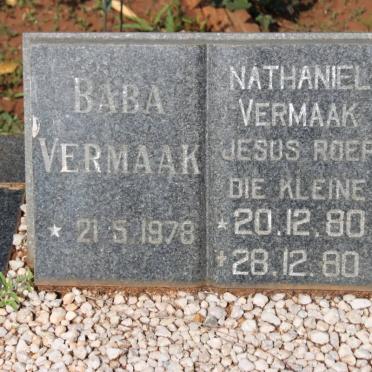VERMAAK Baba 1978-1978 :: VERMAAK Nathaniel 1980-1980