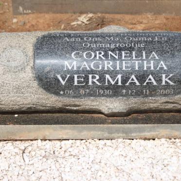 VERMAAK Cornelia Magrietha 1930-2003