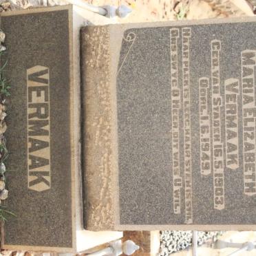 VERMAAK Maria Elizabeth nee VAN STADEN 1903-1949