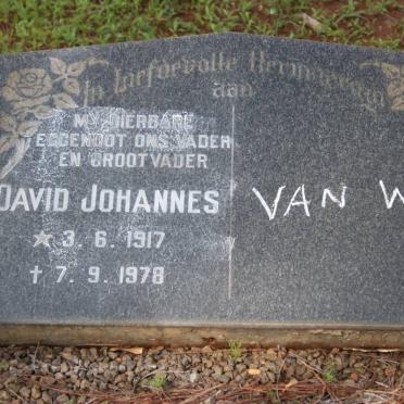 WYK David Johannes, van 1917-1978