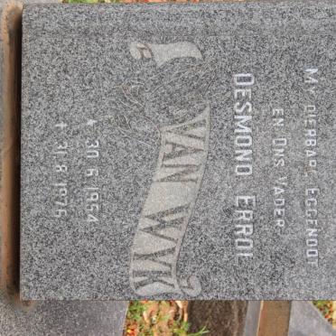 WYK Desmond Errol, van 1954-1976
