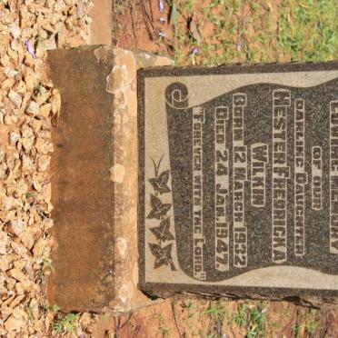 WILKEN Hester Fredericka 1932-1947