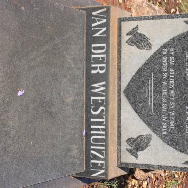 WESTHUIZEN Johan Christiaan, van der 1947-1971