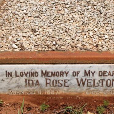 WELTON Ida Rose 1887-1958