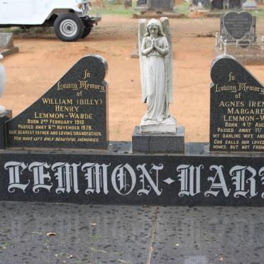 WARDE William Henry, Lemmon 1910-1978 &amp; Agnes Irene Margaret 1914-1973