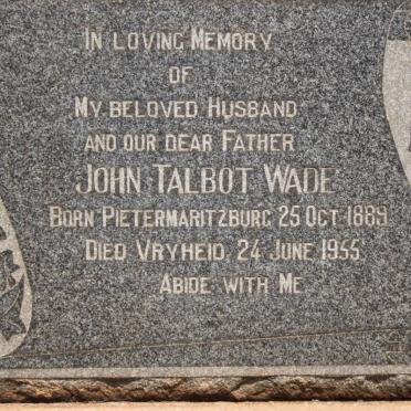 WADE John Talbot 1889-1955
