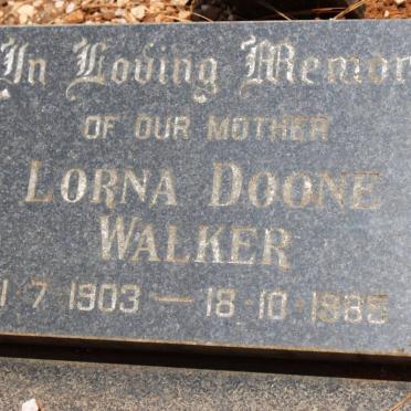 WALKER Lorna Doone 1903-1985