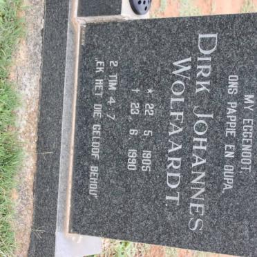 WOLFAARDT Dirk Johannes 1905-1990