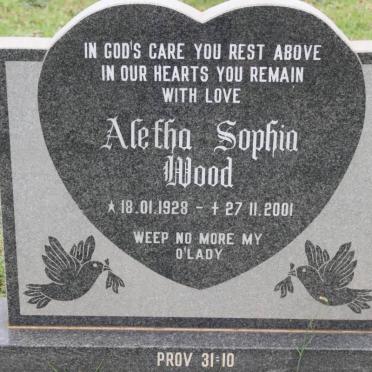 WOOD Aletha Sophia 1928-2001