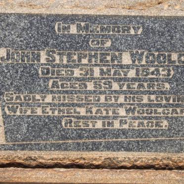 WOOLGAR John Stephen -1943