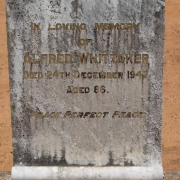 WHITTAKER Alfred  -1947