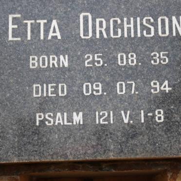 ORCHISON Etta 1935-1994