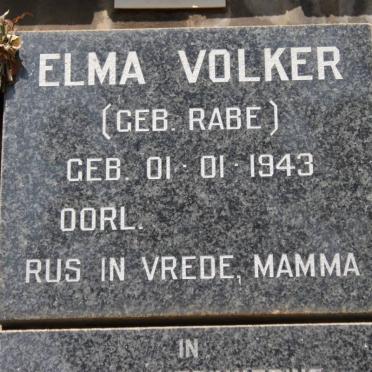 VOLKER Elma nee RABE 1943 -