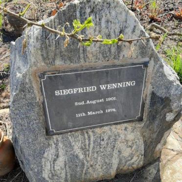 WENNING Siegfried 1901-1974