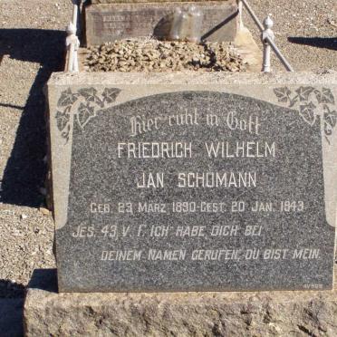 SCHUMANN Friedrich Wilhelm Jan 1890-1943