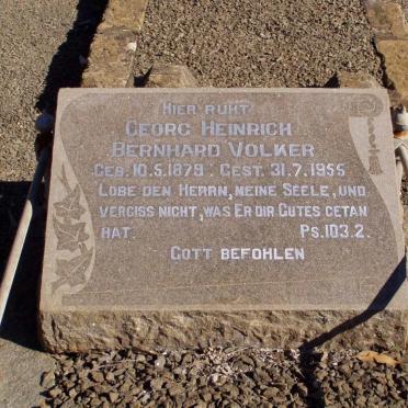 VOLKER Georg Heinrich Bernhard 1879-1955