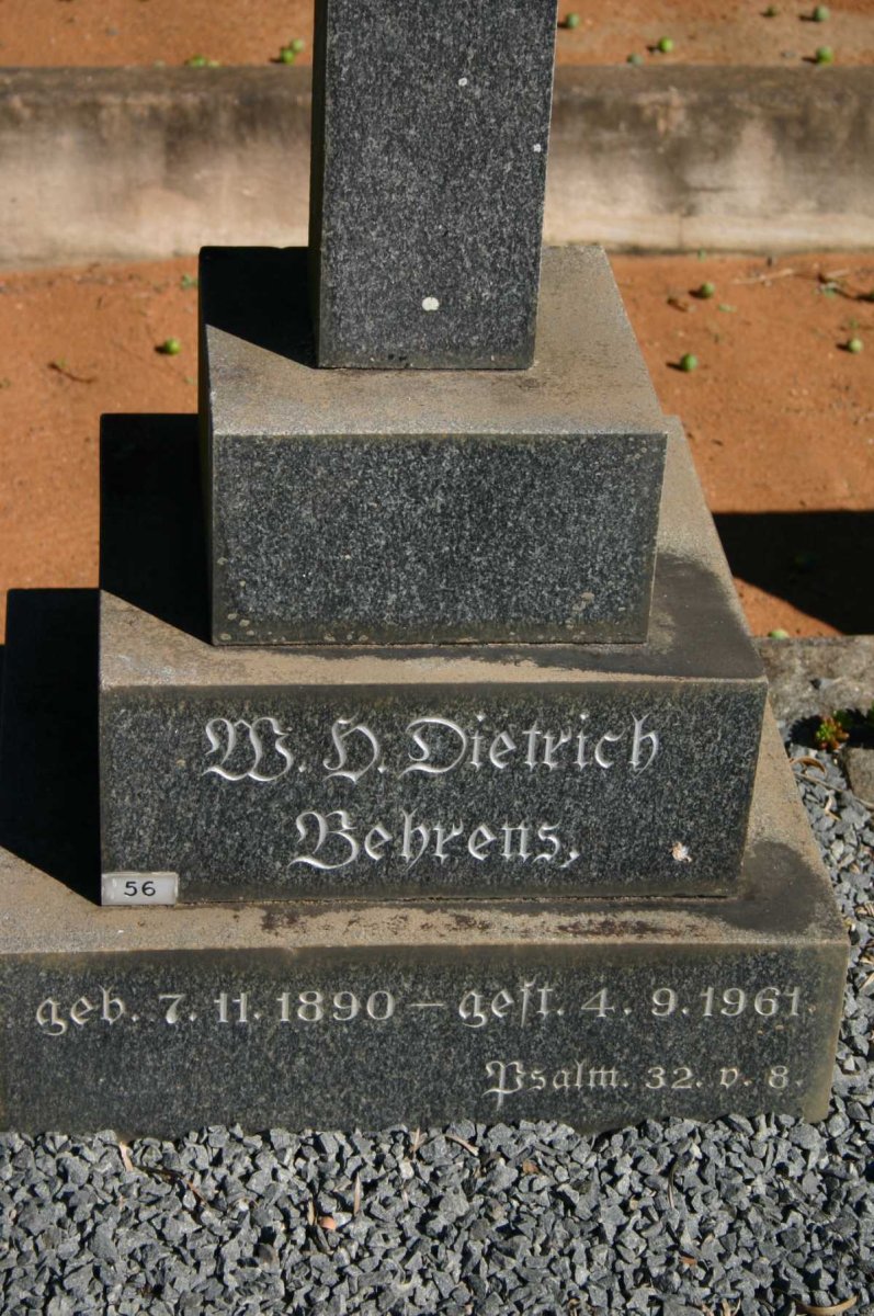 BEHRENS ?.H. Dietrich 1890-1961