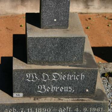 BEHRENS ?.H. Dietrich 1890-1961