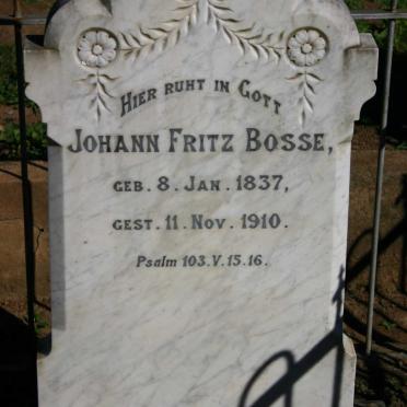 BOSSE Johann Fritz 1837-1910