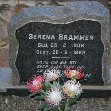 BRAMMER Serena 1906-1982