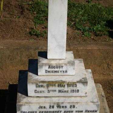 DRIEMEYER August 1889-1910