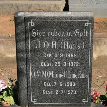 KNOOP J.O.H. 1899-1972 &amp; O.M.M. EIME-RABE 1900-1973