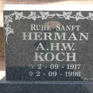 KOCH Hermann A.H.W. 1917-1998