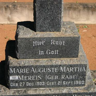 MEREIS Winfried Leo Hans Henry 1895-1981 &amp; Marie Auguste Martha RABE 1903-1960