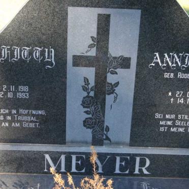 MEYER Hitty 1918-1993 &amp; Annie RODEWALD 1921-1992
