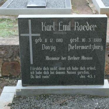 ROEDER Karl Emil 1910-1989