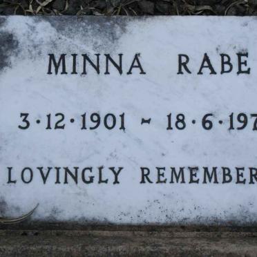 RABE Minna 1901-1979