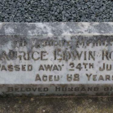 ROBINSON Maurice Edwin -1966