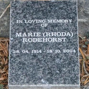 RODENHORST Marie 1914-2004