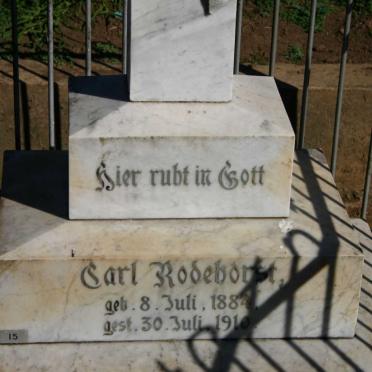 RODEHORST Carl 1884-1910