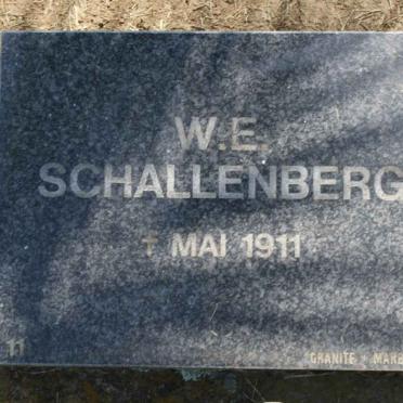 SCHALLENBERG W.E. -1911