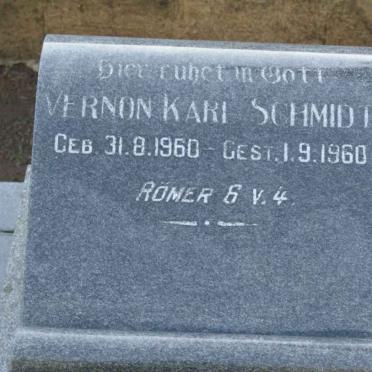 SCHMIDT Vernon Karl 1960-1960