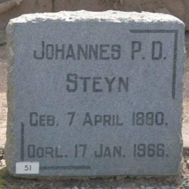 STEYN Johannes P.D. 1880-1966