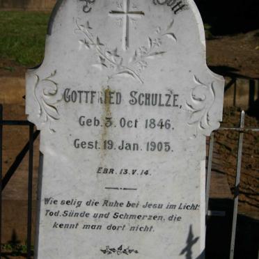 SCHULZE Gottfried 1846-1905