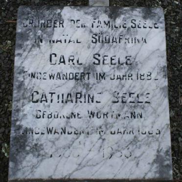 SEELE Carl 1859-1945 &amp; Katharine WORTMANN 1866-1953
