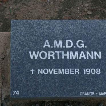 WORTHMANN A.M.D.G. -1908