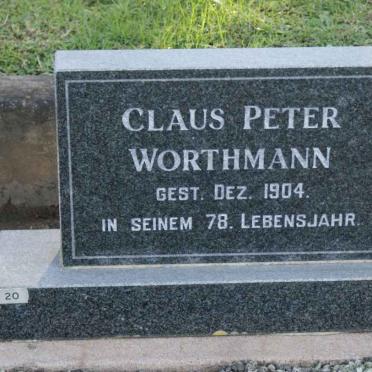 WORTHMANN Claus Peter -1904